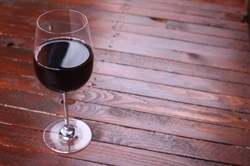 Red wine glass