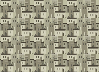 Arab houses pattern