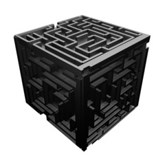 black cube maze