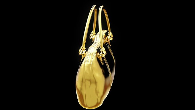 Gold handbag