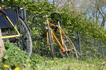 Oranges Fahrrad