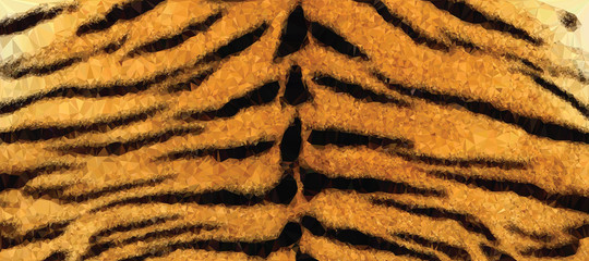 Abstract Polygonal Tiger Background