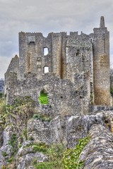 Obraz premium ruines du château d'Angles sur l'Anglin 3