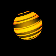 Vector sign abstract sun