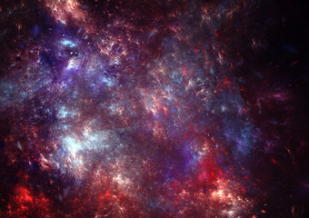 Turbulent fractal background