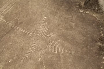 Fototapeten Lines and Geoglyphs of Nazca, Peru - Hummingbird © Yü Lan