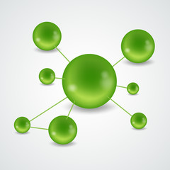 Fototapeta premium molecular structure of the molecule