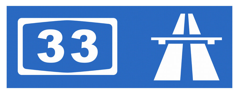 A33-Symbol mit Reflektierung