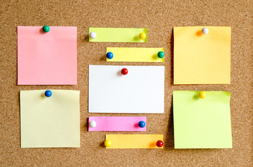 Colorful sticky notes