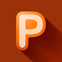 Volume icons alphabet: P