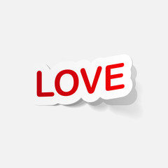 paper sticker: big love