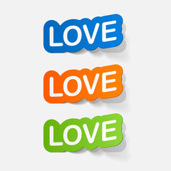 paper sticker: big love