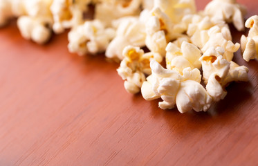 Popcorn on the table