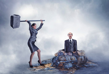 Business violence © Nomad_Soul