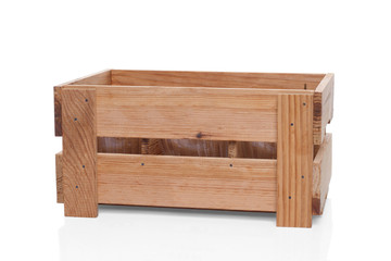 Crate with utensils