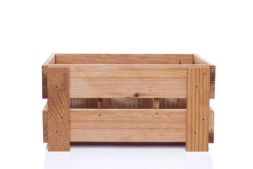 Crate with utensils