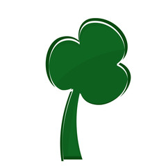 Patrick's Day Shamrock Shape