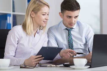Obraz premium Business people working in office