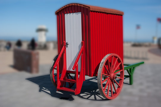Badewagen auf Borkum