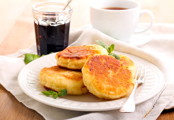 Quark cheese fried cakes