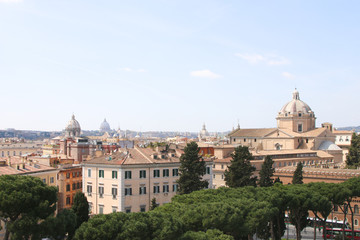 Fototapeta na wymiar Blick über Rom vom Kapitol