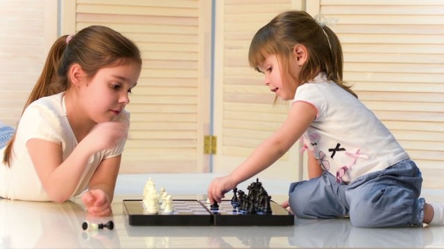 Children playing chess
