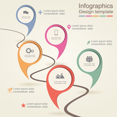 Infographic design template. Vector illustration