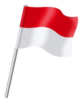 Flag of Indonesia, Monaco