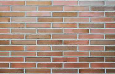 Hauswand Klinker rötlich