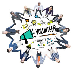 Volunteer Charity and Relief Work Donation Help Concept