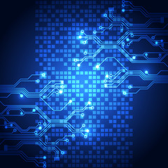 vector abstract future technology, electric telecom background