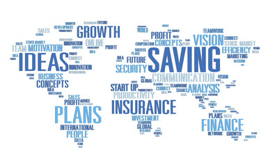 Fototapeta na wymiar Saving Finance Global Finance World Economy Concept