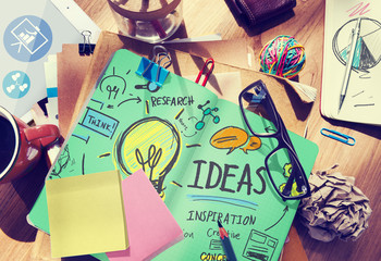 Obraz premium Ideas Innovation Creativity Knowledge Inspiration Vision Concept