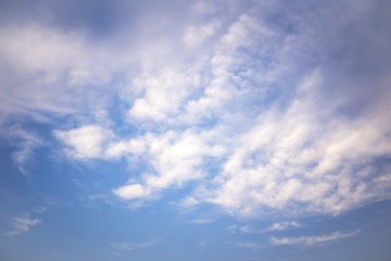 Nice Blue Sky and Cloud Background
