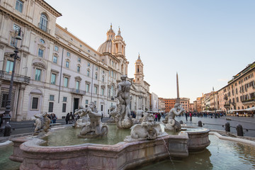 Obraz premium Piazza Navona w Rzymie, Włochy.
