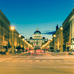 The Papal Basilica of Saint Peter in the Vatican.