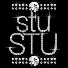 diamond letters with gemstones 05 © leedsn