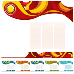 Obraz premium abstract template background with blue button