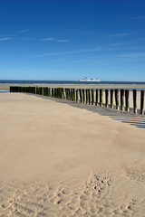plage à marée basse