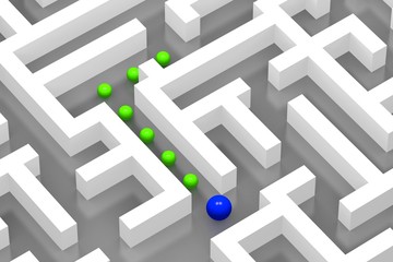 Maze/ labyrinth concept