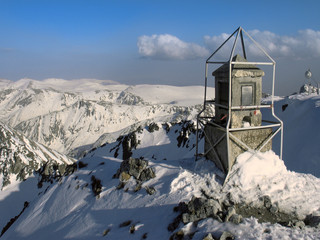 Winter mountain and ski