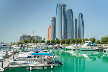 Naklejka na ściany i meble Al Bateen marina in Abu Dhabi