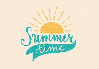Summer Time Hand Lettered Design