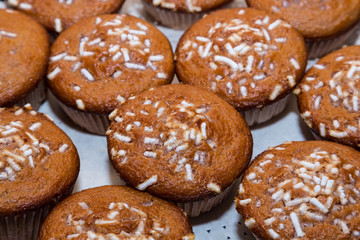 Muffin yoghurt cherry flavor