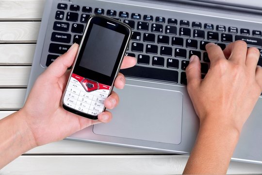 Mobile Phone. One time Security code SMS arrives on a smartphone