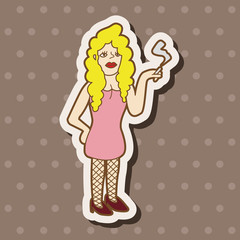 people character theme elements