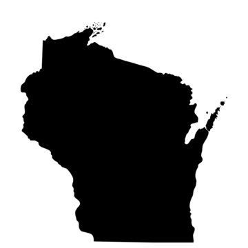 recommend clip art: map of the U.S. state of Wisconsin