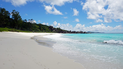 granite rocks on grand anse