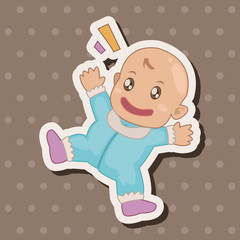 person character baby theme elements