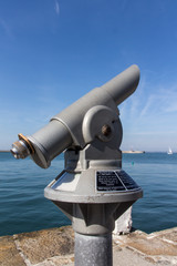 Telescope at the harbour of Dún Laoghaire, Ireland, 2015